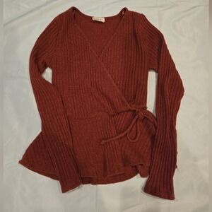 Sienna Sky Women's Burnt Orange Long Sleeve XS Top